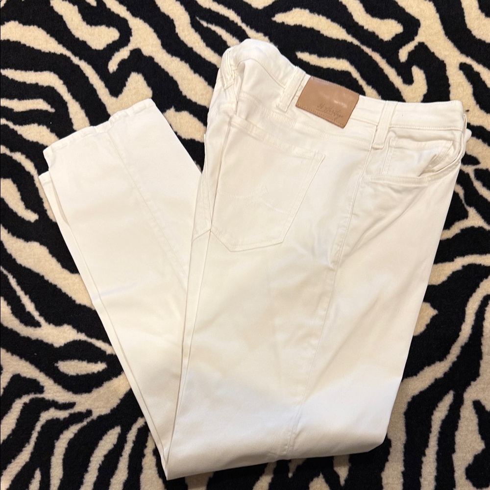 Men's White Straight Leg Jeans